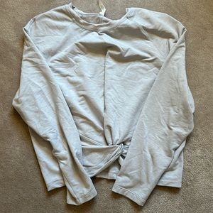 Gray lululemon shirt size 12.